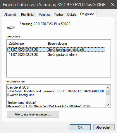 008 - Eigenschaften von Samsung 500GB - Ereignisse.gif