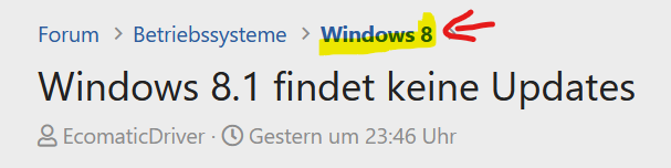 Windows 8 1 Findet Keine Updates Computerbase Forum