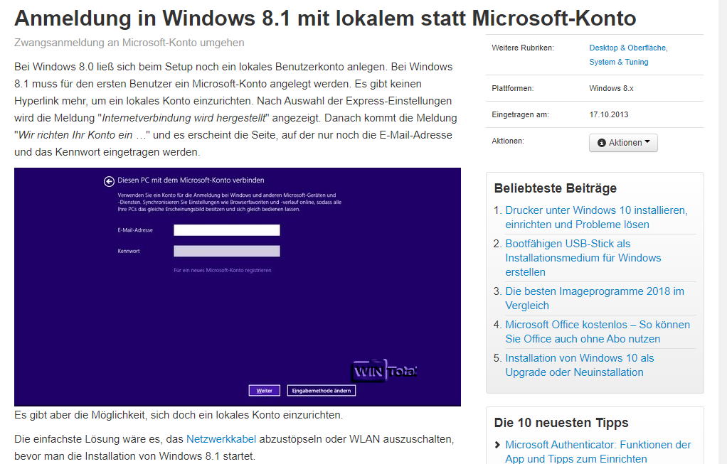 News - Installation von Windows 10: Microsoft blendet ...