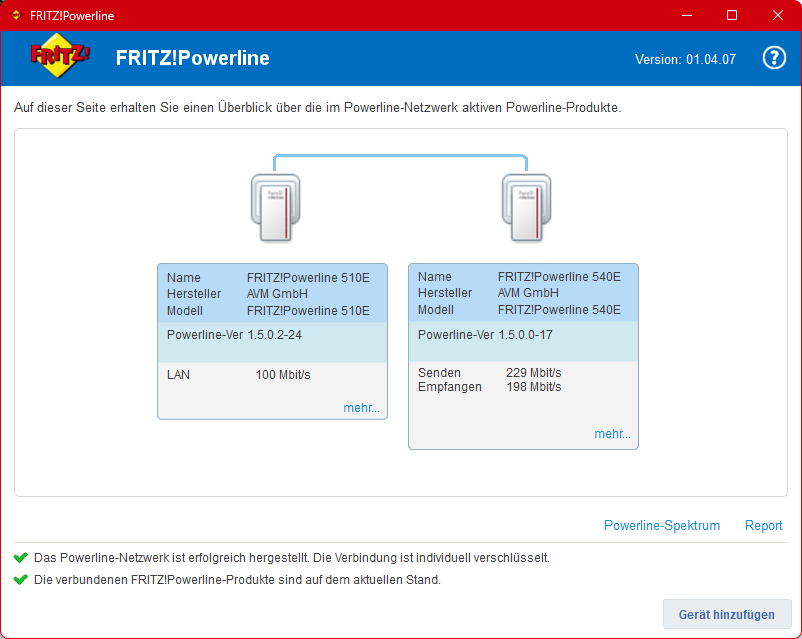 Powerline Adapter Upgrade von 200er auf 1200er mit Interessantem