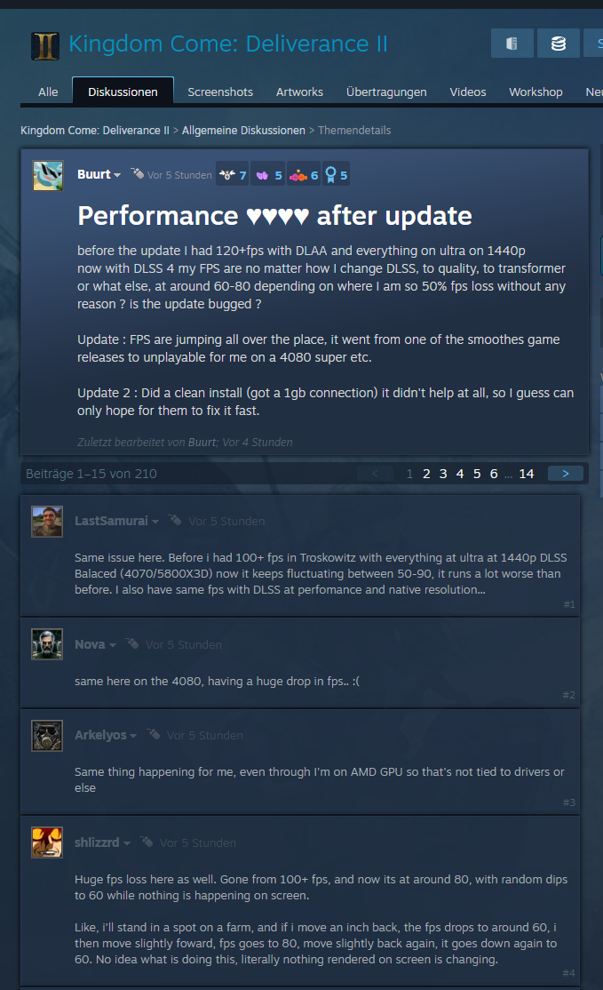 2025-03-13 23_24_39-Performance ♥♥♥♥ after update __ Kingdom Come_ Deliverance II Allgemeine D...png