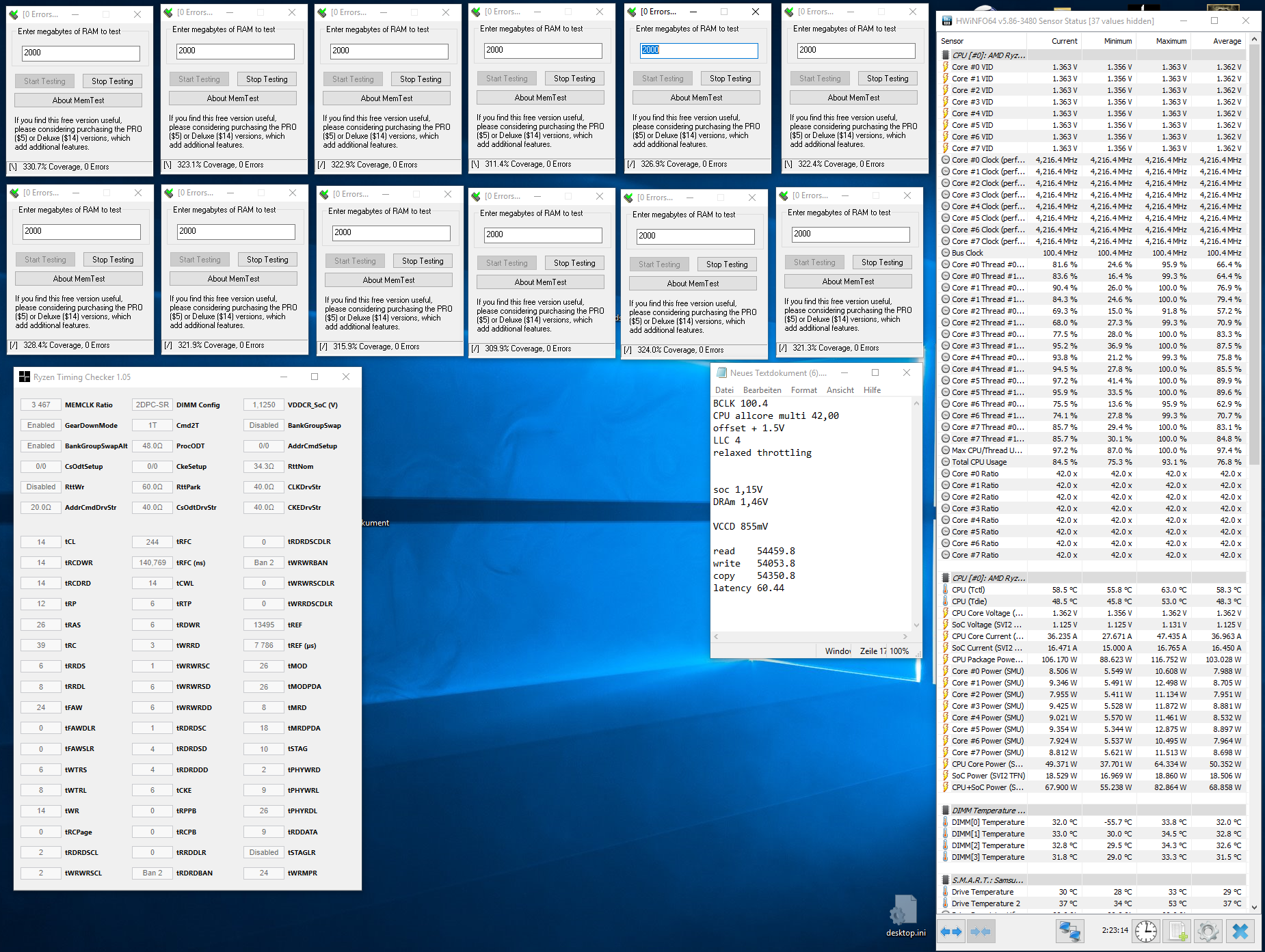 4.2ghz 4x8gb 3466 cl14 opt. timings 300% stable.PNG