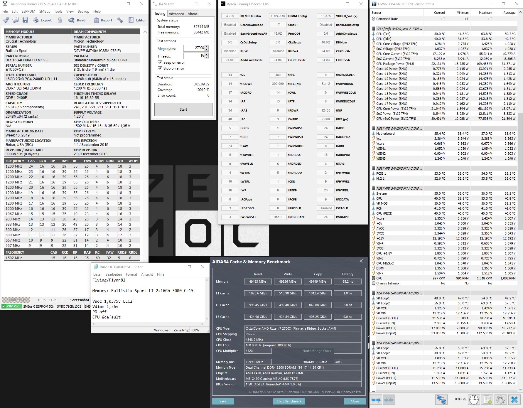 Ballistix 3200 14 1,36v karhu 10k% Bench2.jpg