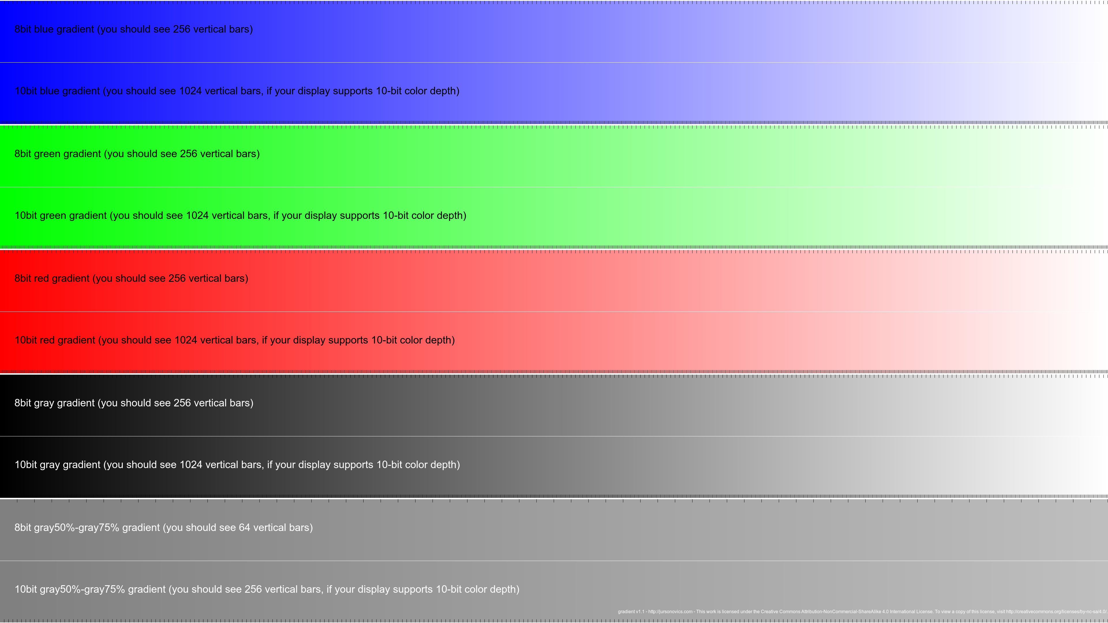Нтс градиент. Градиент 10 бит. Проверка 10 бит. Градиент цветов 10 бит. Цвета для проверки телевизора.
