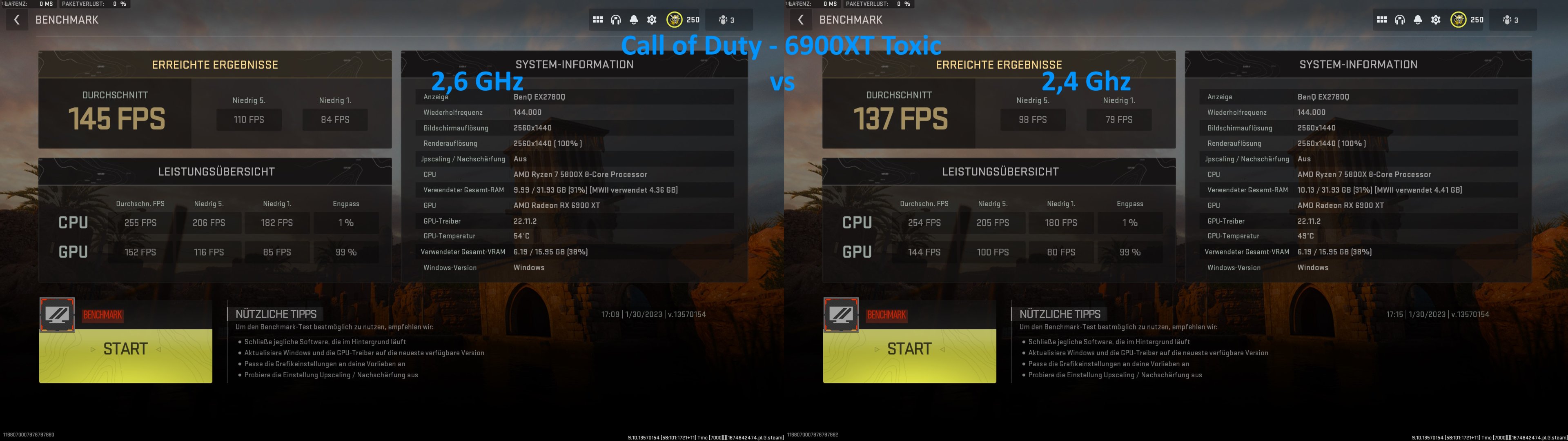 Call of Duty - 6900XT Toxic  2,6 GHz vs 2,4 GHz.jpg