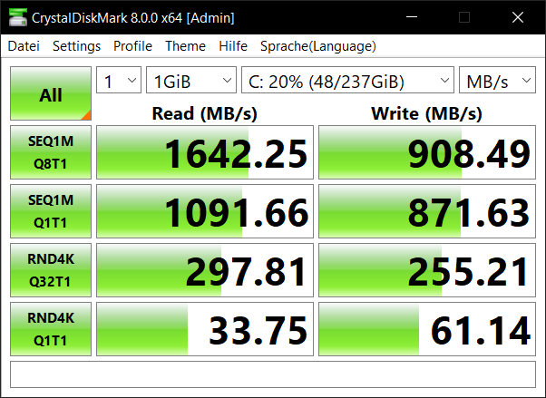 Die Lese- und Schreibraten von der Kingston aus dem Laptop.png