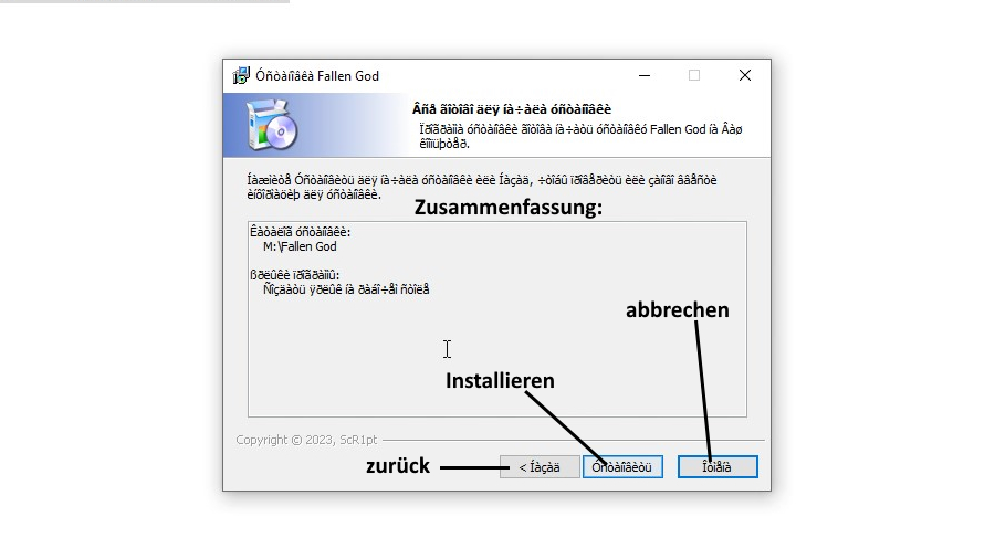 Fallen God Installer 3 Zusammenfassung der Auswahll.jpg