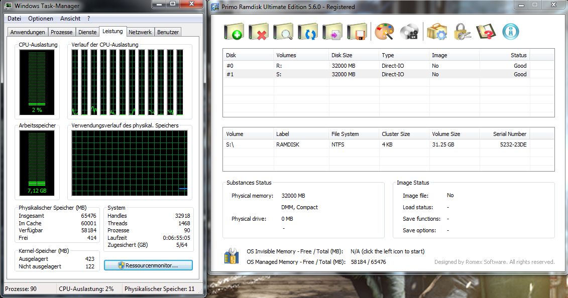 Как отключить ramdisk msi