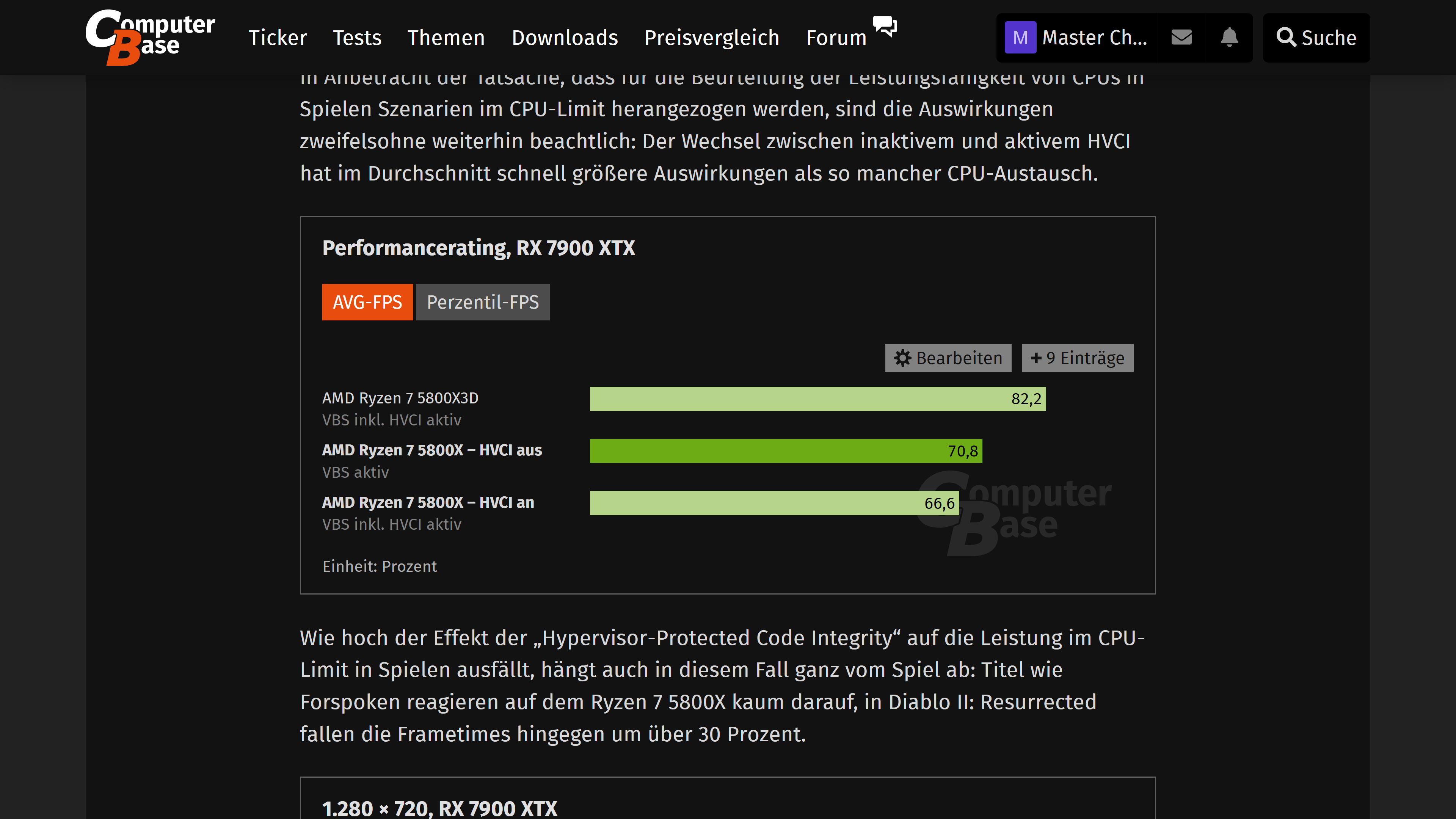 Test - VBS inkl. HVCI in Windows 11: Aktuelle Benchmarks zum ...