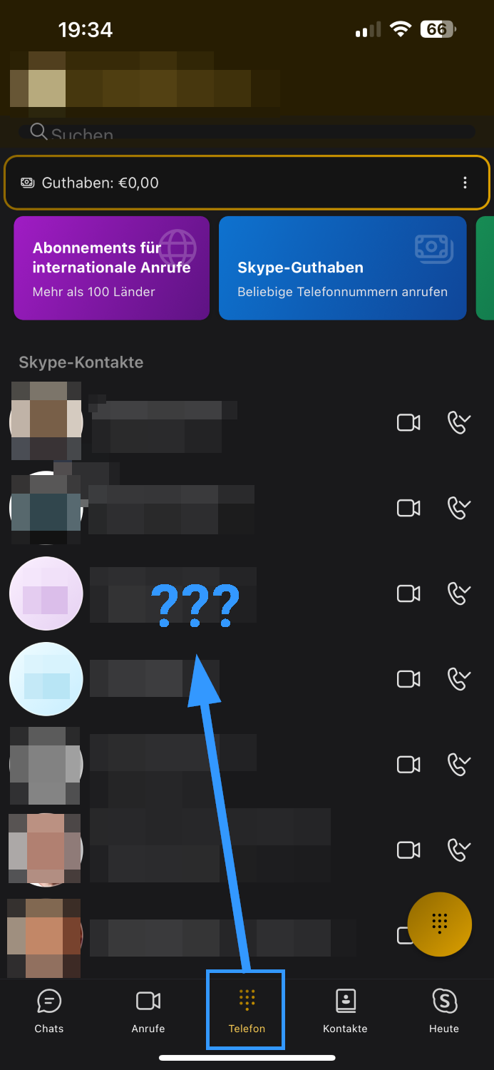 Skype: Kontakte im Bereich TELEFON entfernen? | ComputerBase Forum