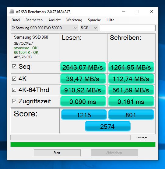 X470 mit 960Evo